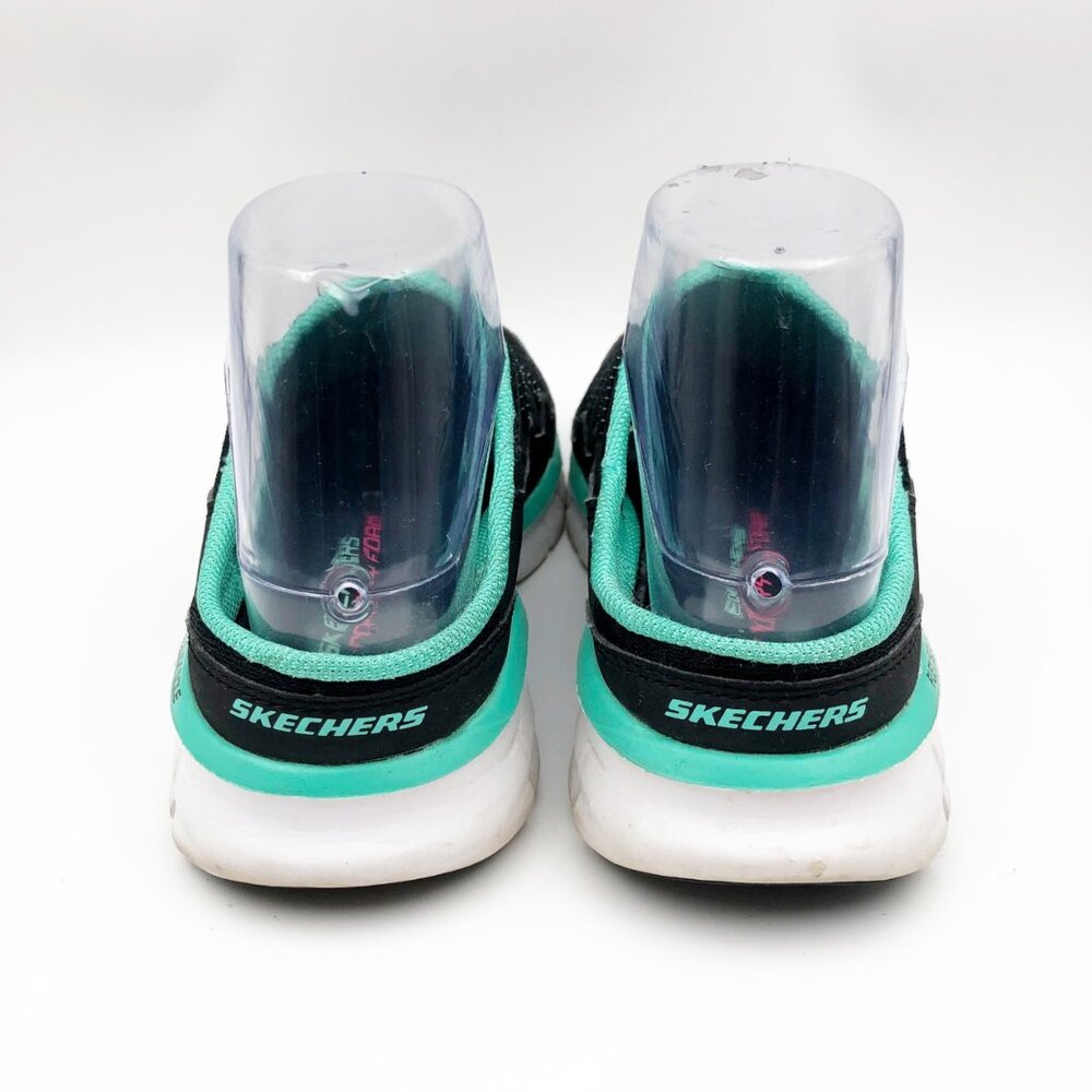 SKECHERS Synergy Black Aqua Backless Slip On Sneakers Mules Womens 6 - Picture 5 of 9